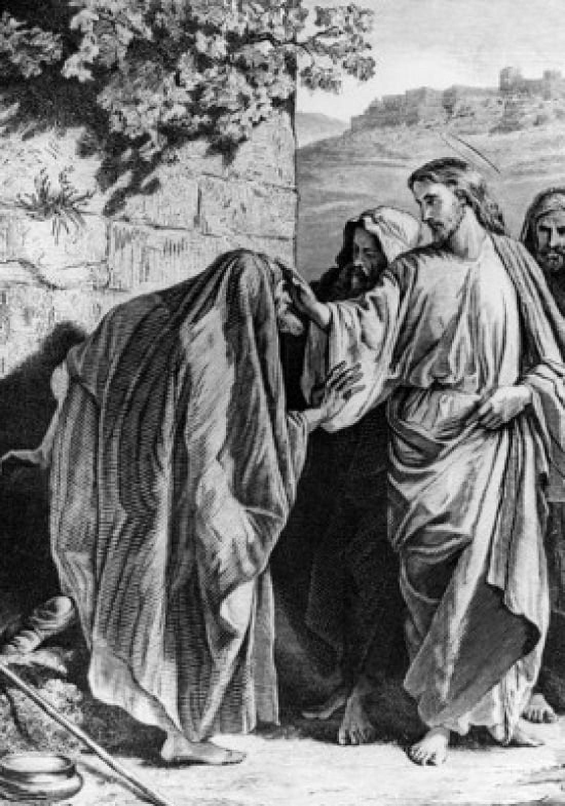 Healing of the Leper by Alexandre Bida print 1823-1895 Canvas Art - Alexandre Bida (18 x 24)