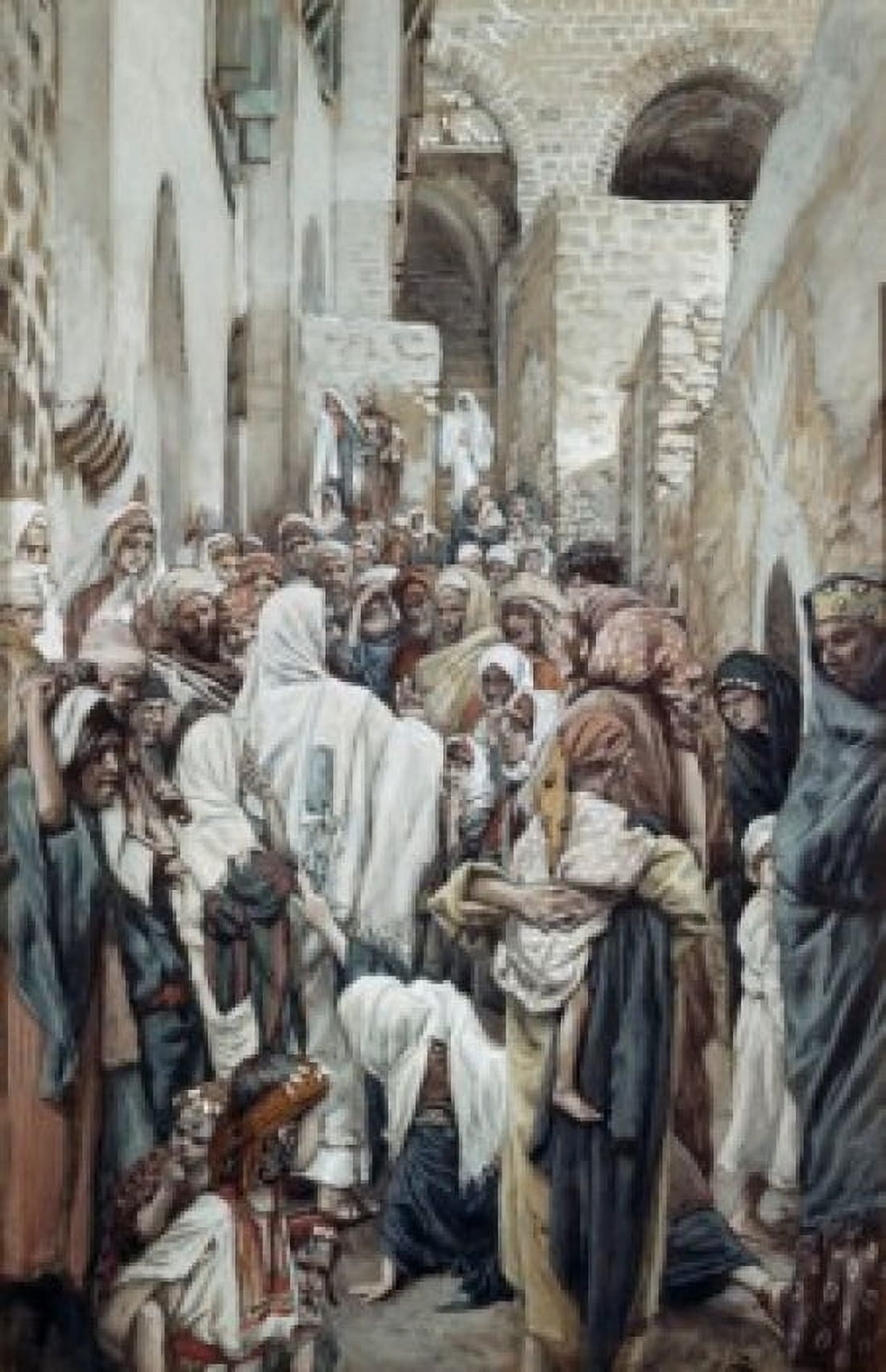 Healing of the Woman with an Issue of Blood James Tissot (1836-1902 French) Canvas Art - James Tissot (18 x 24)