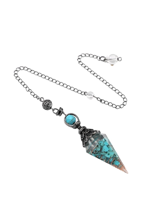 Healings Stone Pendulums, Hexagonal Shape Crystal Pendants Decoration for Spiritual Guidance Gifts