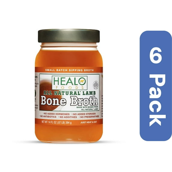 Healo Foods Lamb Bone Broth 14 oz (Pack Of 6)