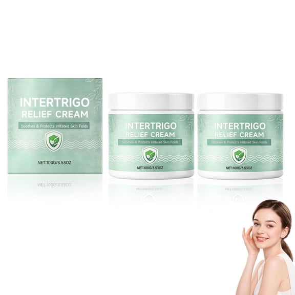 Intertrigo Cream – Skin Fold Barrier Cream, Gentle Moisture Care for Friction-Prone Areas, Lightweight Fast-Drying Non-Greasy Formula(2PCS)