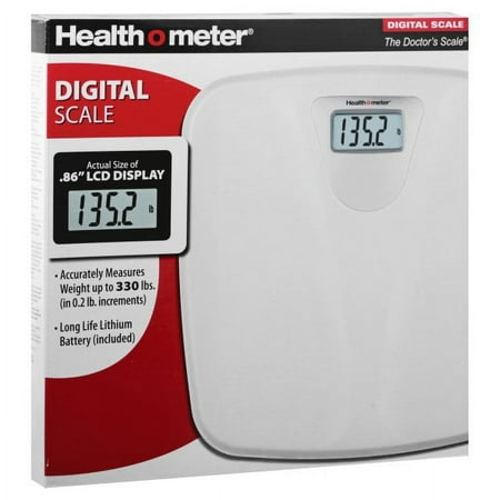 HEALTH 0 METER HDL050DQ-01 1 in. LED, WHT 330lbs SCALE