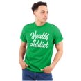 thumbnail image 1 of Health Addict Vegetarian Vegan Diet Plus Size Crewneck Graphic Tee Shirt Brisco Brands 5X, 1 of 5