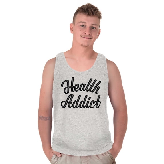 Health Addict Vegetarian Vegan Diet Plus Size Graphic Tank Top Brisco Brands 2X