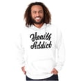 thumbnail image 1 of Health Addict Vegetarian Vegan Diet Unisex Plus Fleece Graphic Hoodie Brisco Brands 3X, 1 of 5
