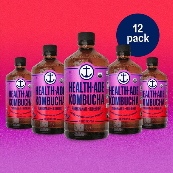 Health-Ade Low Sugar Kombucha Drinks, Pomegranate 