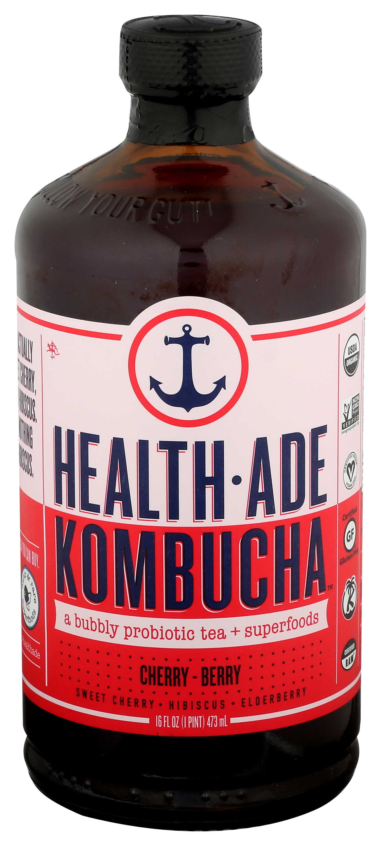 Health-Ade Kombucha Tea Organic Drink, Fermented Tea with Living ...