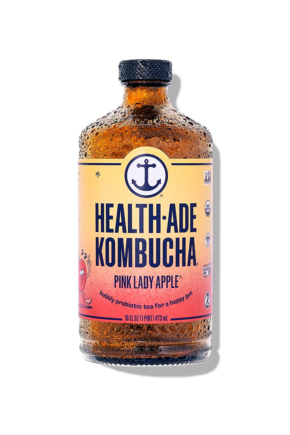 HealthAde Pomegranate Kombucha, 16 oz