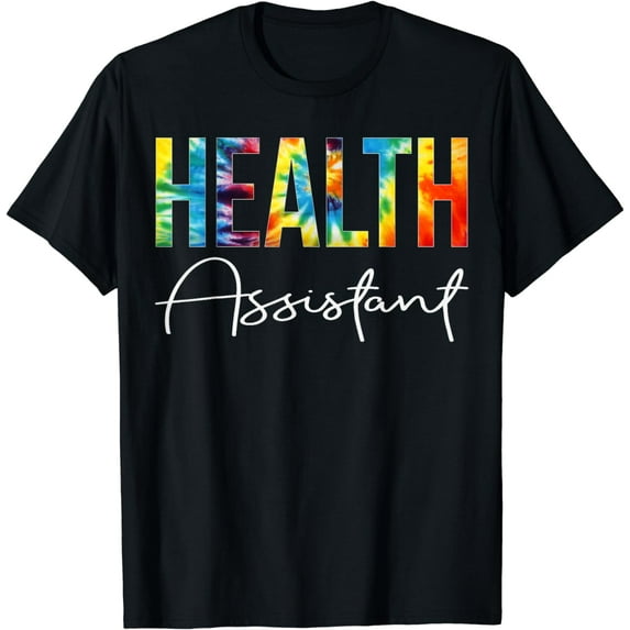 Health Assistant Tie Dye Appreciation Day Back To School T-Shirt