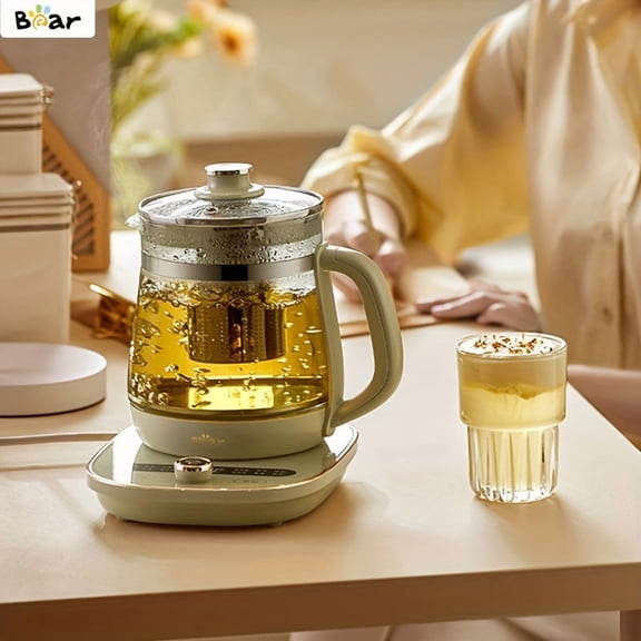 Health-Care Beverage Tea Maker and Kettle, 9-in-1 Programmable Brew Cooker Master, 1.5 L, Spruce Blue