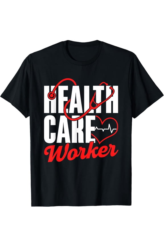 Health Care Worker Free Universal Affordable Health Care T-ShirtMen and women, Black T-shirt, size: Extra large