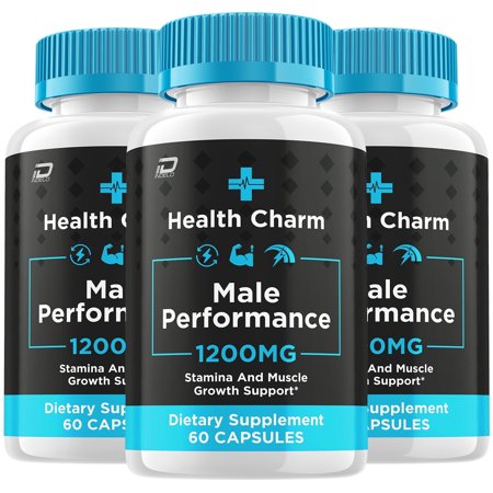 Health Charm Capsules for Men, Advanced Energy Formula, 3 Pack (180 Count)