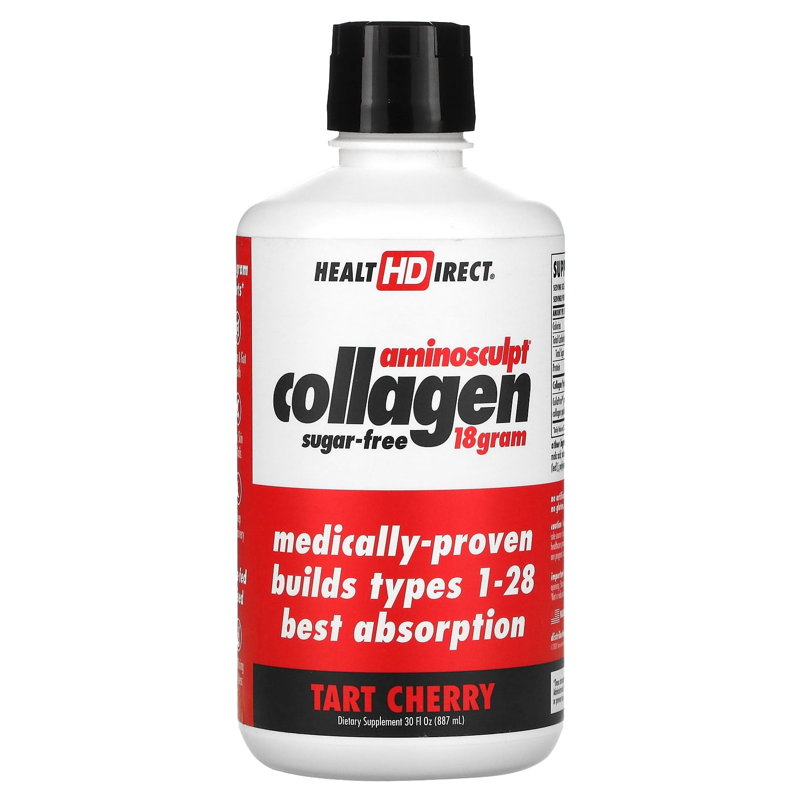 Health Direct - AminoSculpt Sugar-Free Collagen Tart Cherry - 30 fl. oz.