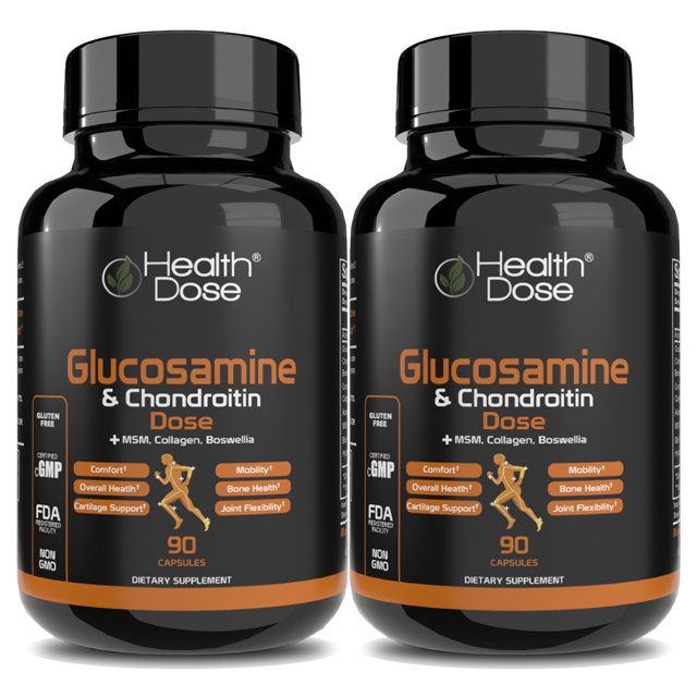 (2 pack) Health Dose Premium Joint Support Glucosamine Chondroitin