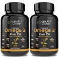 (2 pack) Health Dose Premium Omega 3 Fish Oil. Lemon flavor. 2000 mg