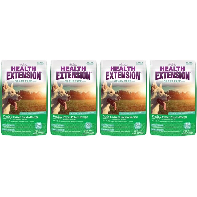Health Extension Grain Free Duck & Sweet Potato Dry Dog Food (4 lb / 1.