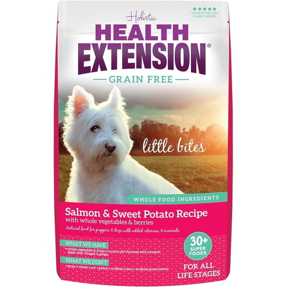 Health Extension Grain Free Little Bites for Small Dogs, Salmon & Sweet Potato (3.5 Lb)