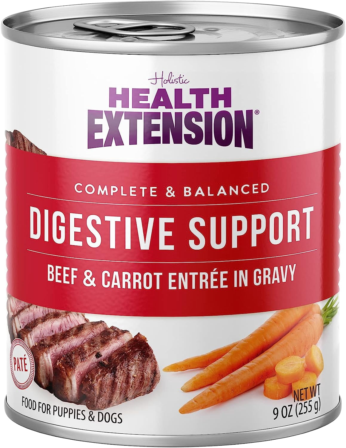 View of Health Extension Wet Dog Food Digestive Support Beef & Carrot Entrée in ...