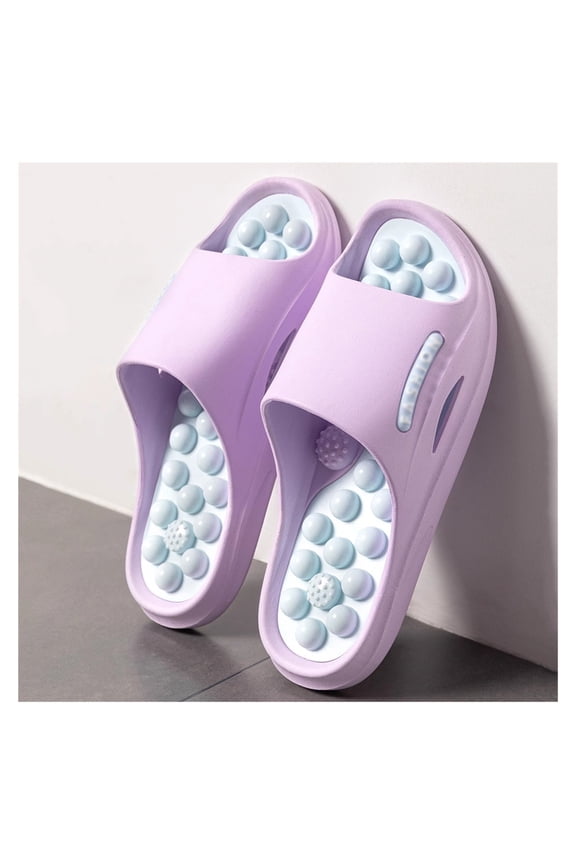 Health Foot Massage Slippers,Acupressure Reflexology Slippers Sandals for Foot Acupoint Massage,Non-Slip Massage Shoes Slides for Bath Shower