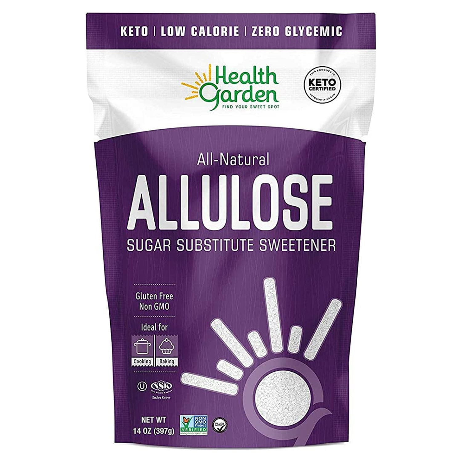 Health Garden Allulose Sweetener, 16 oz Bag