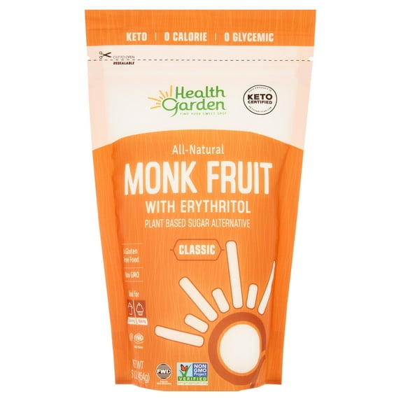 Health Garden Classic Monk Fruit Sweetener, 16 oz
