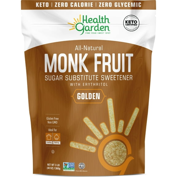 Health Garden Monk Fruit Sweetener Golden, 48.0 oz