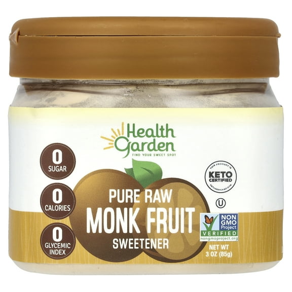 Health Garden Pure Raw Monk Fruit Sweetener, 3 oz (85 g)