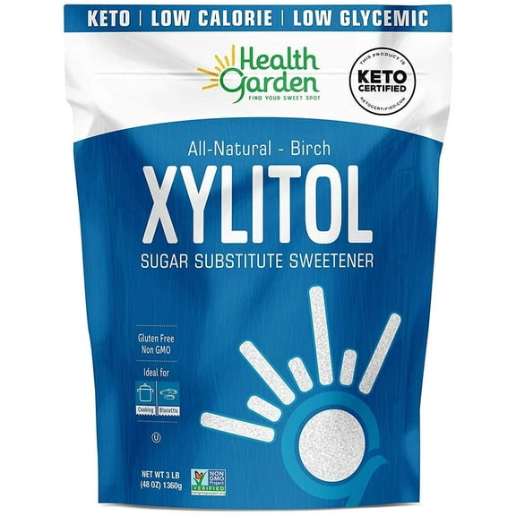 Health Garden Real Birch Xylitol Sweetener, 3 lb (1 Pack)