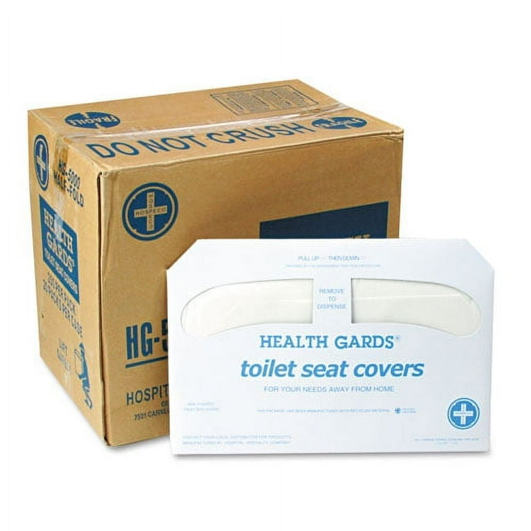 Health Gards Toilet Seat Covers, 14.25 x 16.5, White, 250 Covers/Pack, 20 Packs/Carton Health Gards Toilet Seat Covers, 14.25 x 16.5, White, 250 Covers/Pack, 20 Packs/Carton
