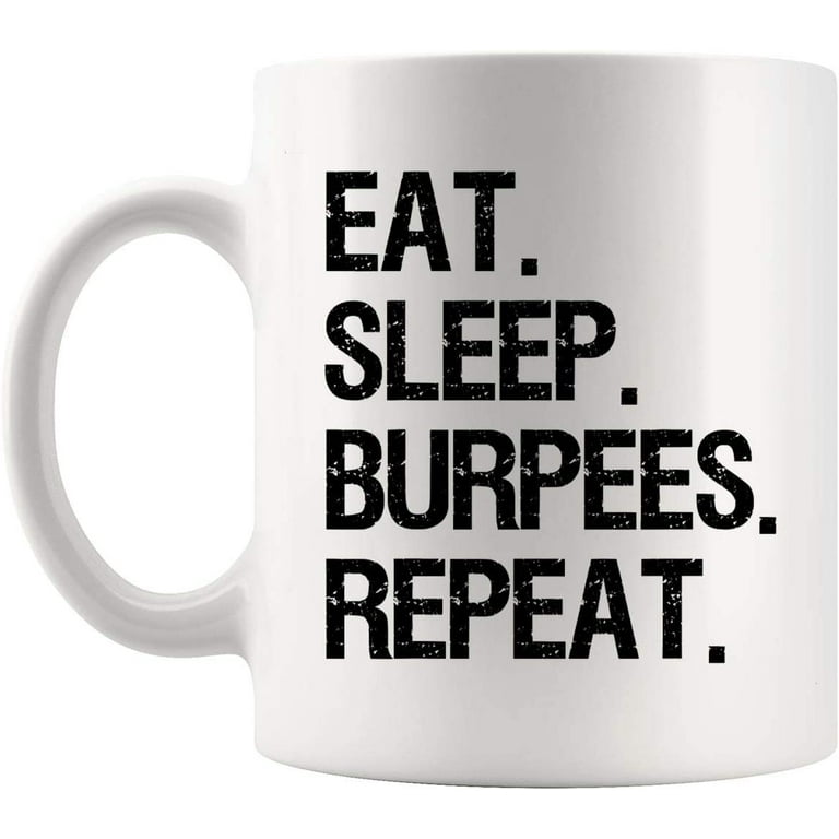 Fitness Gifts for Women and Men. I Love Burpees. 11 oz Workout