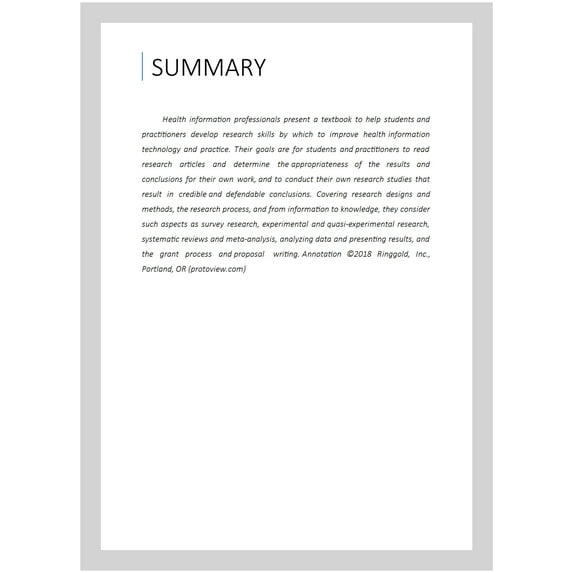 Health Informatics Research Methods: Principles and Practice