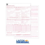 Health Insurance Claim Forms, New CMS-1500, HCFA 04/14 Medicare Approved 02/12 Version, 1-Part, 8.5 x 11 24-lb Paper - 1 CASE of 2500 Sheets/Forms
