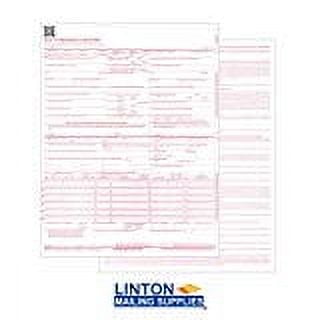 Health Insurance Claim Forms, New CMS-1500, HCFA (04/14 Medicare Approved 02/12 Version), 1-Part, 8.5" x 11" 24-lb Paper - 1 Package of 100 Sheets/Forms