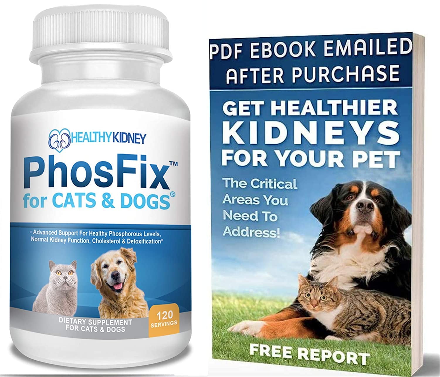 Health Kidney PhosFix for Cats & Dogs: Restores Kidney Health Naturally