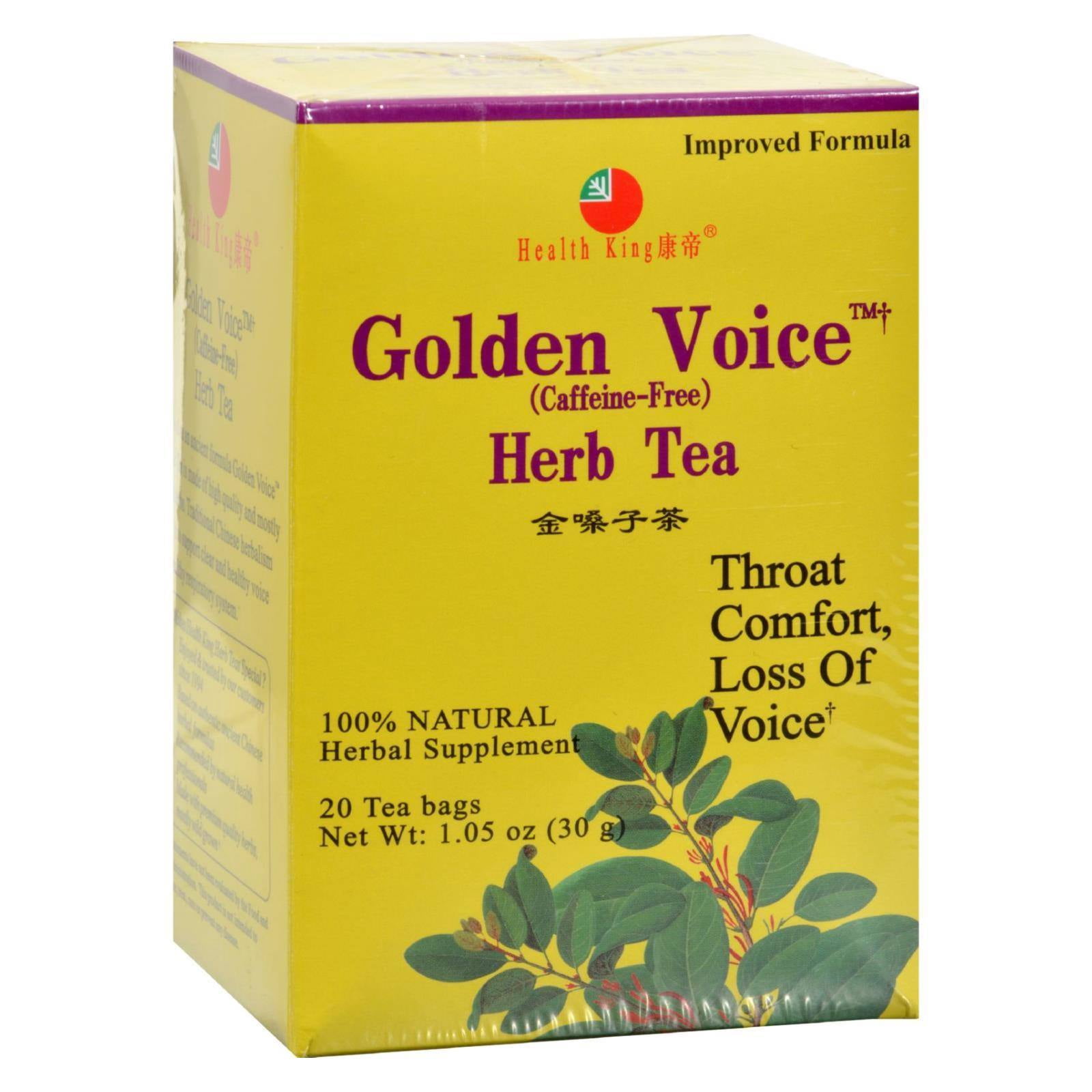 Health King Golden Voice Herb Tea - 20 Tea Bags - Walmart.com