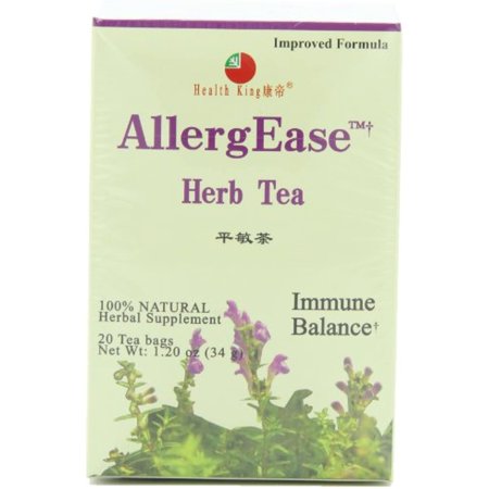 Health King Health King Herb Tea, Allergease, Teabags, 20-Count Box (Pack Of 4)