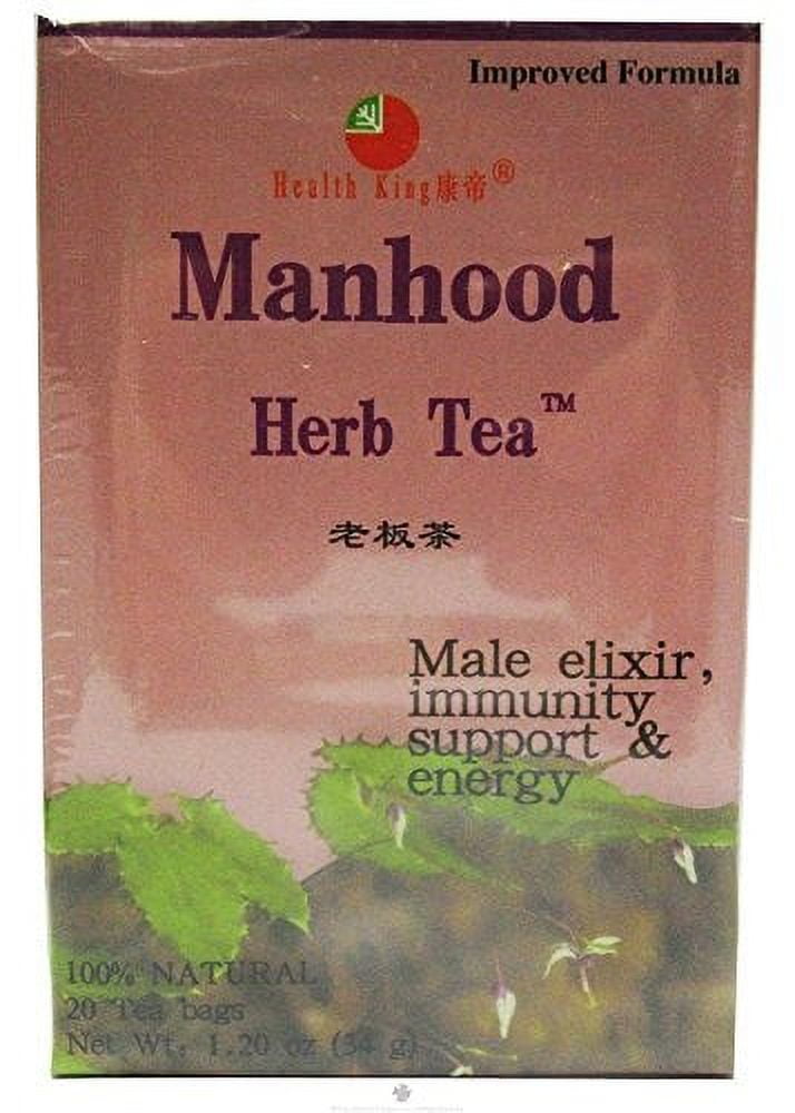 Health King "Stop Smoking" Herbal Tea - 20 Tea Bags | Natural Chinese Herbal Blend With Jasmine