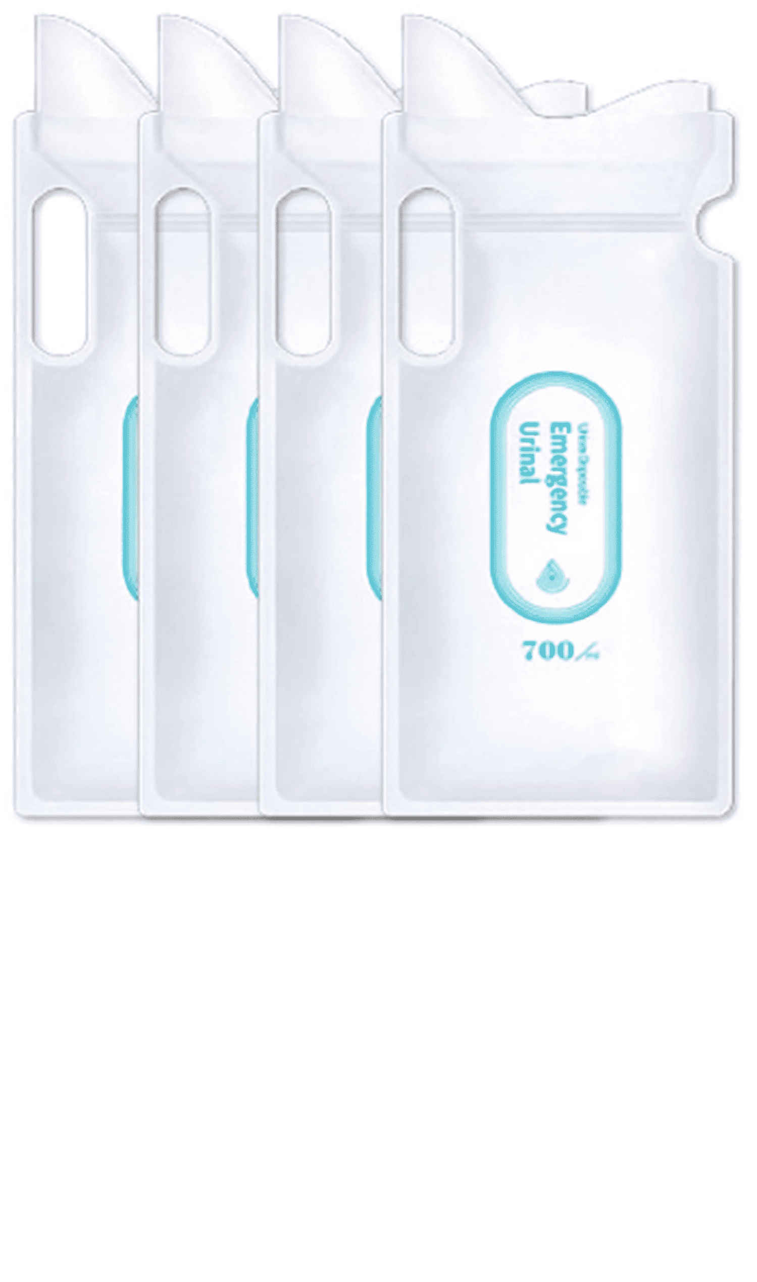 Health Lane LLC - Emergency Urine Bags, 700ML - Travel, Camping, Emergency, and Traffic Jam, 4PCS - Man, Women, Children, Patient, and Pregnant.