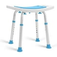 Health Line Shower Chair Stool Seat, Adjustable Padded Bench for