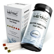 Health Metric Pro Water Hardness Test Kit, 50 Strips, Quick & Easy, For Water Softener, Dishwasher, Spa
