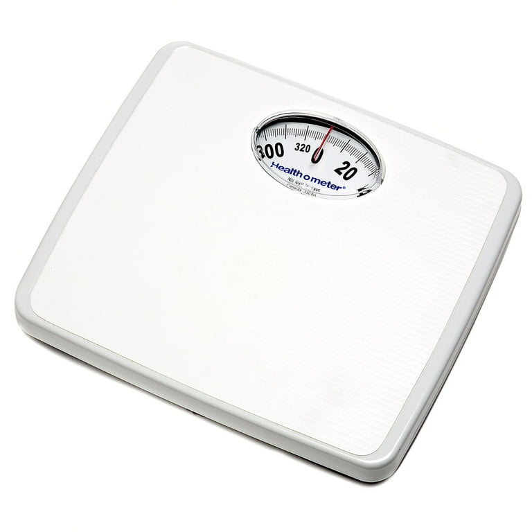 Health O Meter Floor Scale 330 x 1 Pound/150 x 0.5 Kilogram 11-1/2 x 10-3/4  Plat. W/ 6-1/2 Dial