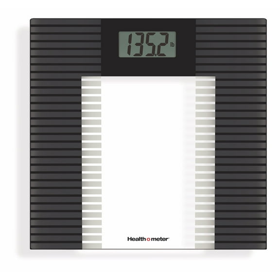 Health o Meter Digital Glass Bathroom Scale, Frosted Platform, 400 Pound Capacity
