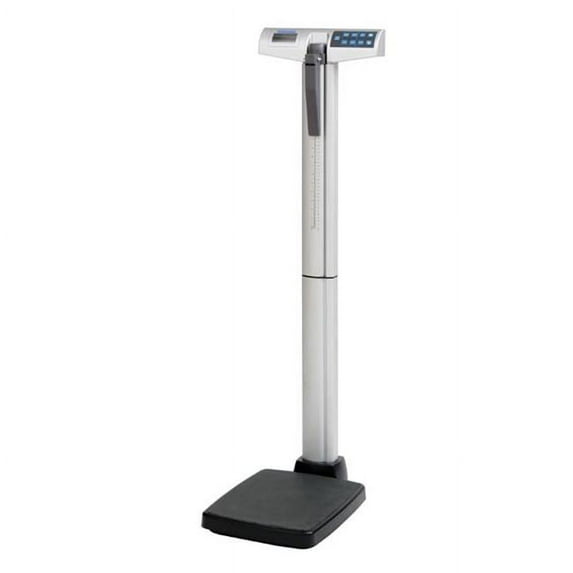Health O Meter Professional HMP 500KLAD Digital Eye-Level Stand-On Scale with Height Rod, 500 lbs Capacity