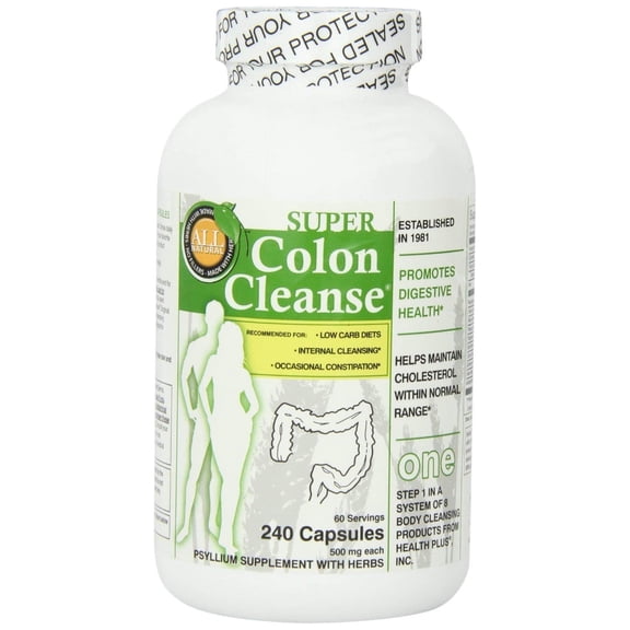 Health Plus Super Colon Cleanse, Capsules 240 ea (Pack of 5)