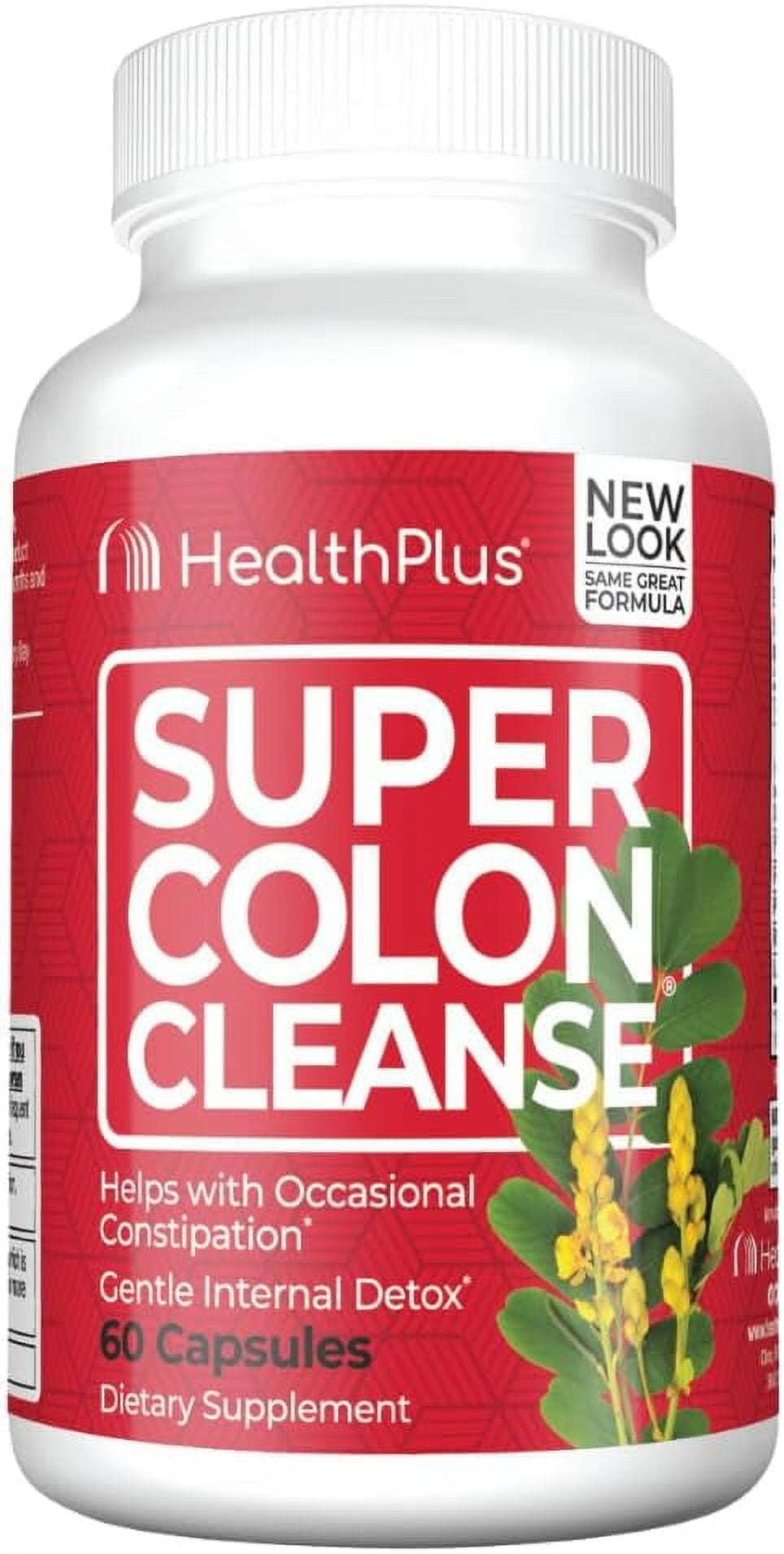 Health Plus Super Colon Cleanse Digestive Support, 60 Capsules, 30 Servings