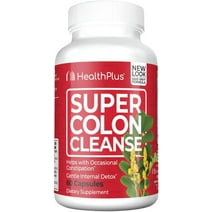 Health Plus Super Colon Cleanse Digestive Support, 60 Capsules, 30 Servings