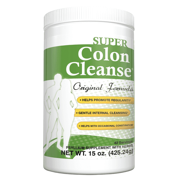 Health Plus Super Colon Cleanse Original Formula (1990-2025), 15 oz Powder, 42 Servings - Natural Detox, Digestive Support, Constipation Relief & Gentle Gut Cleanse
