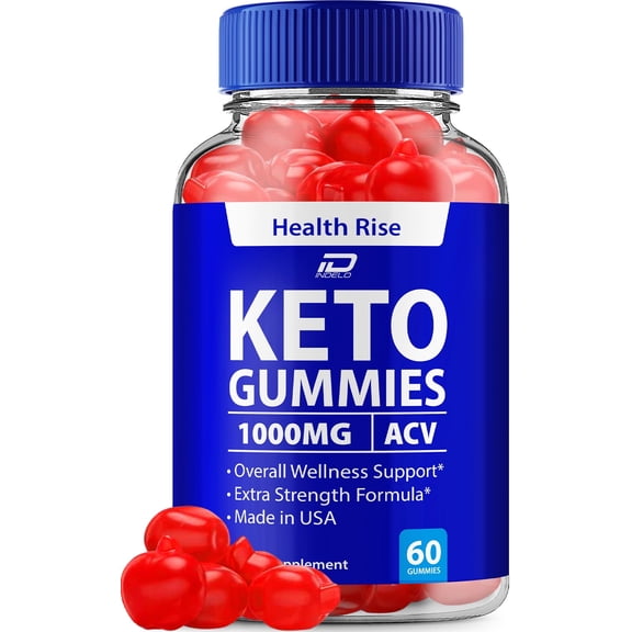 Health Rise ACV Gummies Supplement HealthRise ACV Gummy 1000MG, 1 Pack, 60 Gummies