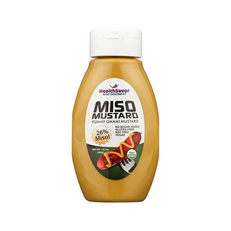 Health Savor Organic Miso Mustard 13.5 oz. squeeze bottle