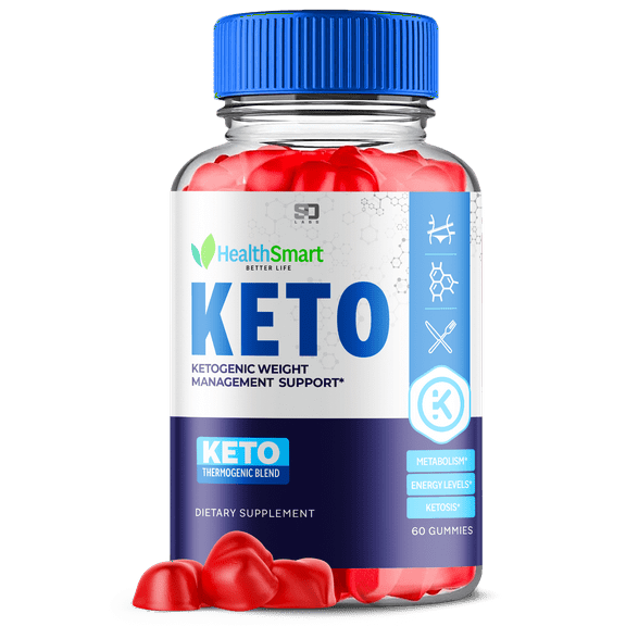 Health Smart Keto ACV Gummies - Apple Cider Vinegar Supplement for Energy & Focus - Dietary Supplement Gummies with Apple Cider Vinegar Folate Vitamin B12 B6 Beet Root (60 Gummies)